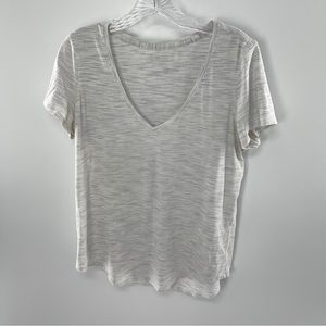 Lululemon Athletica Gray V Neck Tee